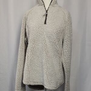 Women's Cream Sherpa Jacket